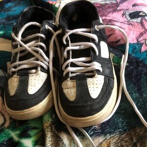 Kids Black and White Casual Sneakers